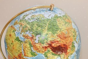 Глобус с подсветкой физико-политический d=21 см