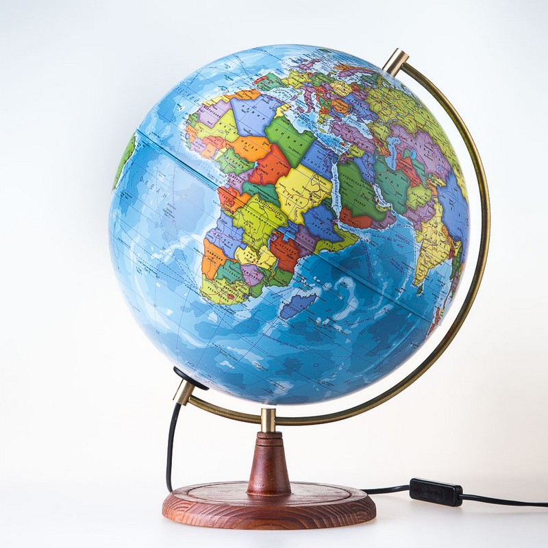 Глобус с подсветкой политический d=25 см
